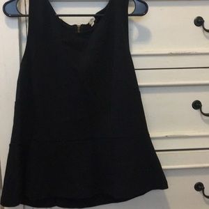 Black Peplum Top